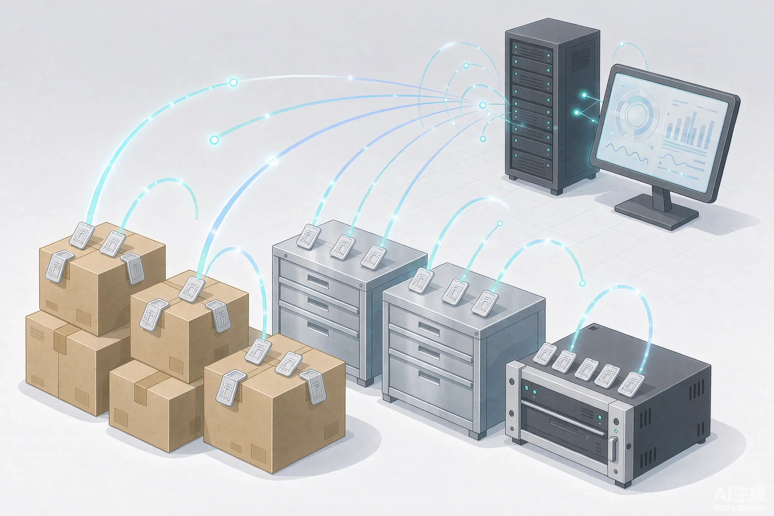 RFID 资产数据采集示意